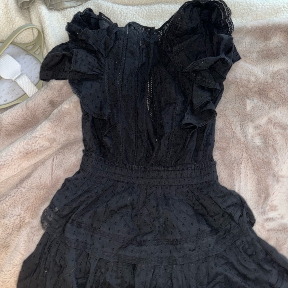 Natasha Dress in Black - LoveshackFancy